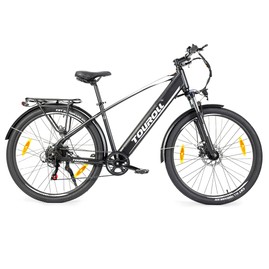 Touroll J1 Vélo de randonnée avec moteur 250 W  autonomie maximale 100 km écran LCD 1.8" frein à disque Shimano 7 vitesses