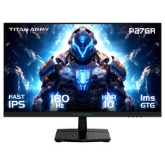 TITAN ARMY P27GR Gaming Monitor 27-inch 2560*1440 16:9 Fast IPS Screen 180Hz Refresh Rate 1ms GTG 99% sRGB HDR10 Adaptive-Sync Gaming Mode Dynamic OD