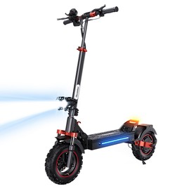 iScooter iX5S Electric Scooter 1000W Motor 48V 15Ah Battery 11-inch Tire 45km/h Max Speed 65km Range Dual Disc Brakes Front & Rear Shock Absorbers