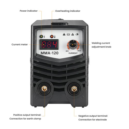 Mecpow MMA-120 Dual-voltage Stick Welder 2 in 1 Mecpow svetshjälm