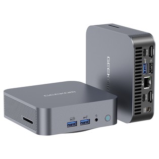 GEEKOM GT13 Pro Mini PC, Intel Core i7-13620H 10 Core Max 4.9GHz, 32GB RAM 1TB SSD, 2*USB 4 Type-C (8K@30Hz)+2*HDMI 2.0 (4K@60Hz) Four Screen Display, WiFi 6E Bluetooth 5.2, 3*USB 3.2 1*USB 2.0 1*RJ45 1*SD Card Reader 1*3.5mm Audio Jack