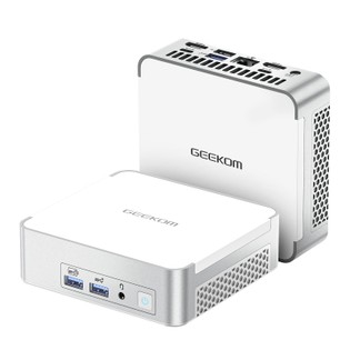 GEEKOM XT12 Pro Mini PC, Intel Core i7-12650H 10 Cores Max 4.7GHz, 32GB RAM 1TB SSD, WiFi 6E Bluetooth 5.2, 2*USB 4 Type-C (8K)+2*HDMI 2.0 (4K) Quad Display, 3*USB 3.2 1*USB 2.0 1*2.5G LAN 1*3.5mm Headphone Jack 1*SD Card Reader