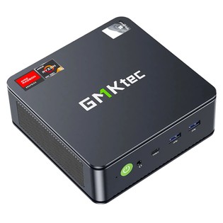 GMKtec M6 Mini PC, AMD Ryzen 5 6600H 6 Cores Max 4.5GHz, 16GB DDR5 RAM 512GB SSD, 1* Full-feature Type-C + 1*HDMI + 1*DP 4K@60Hz Triple Screen Display, WiFi 6E Bluetooth 5.2, 3*USB3.2 1*USB2.0 2*RJ45 1*3.5mm Headset Jack – EU Plug