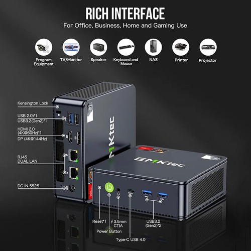 GMKtec M6 Mini PC 16GB+512GB