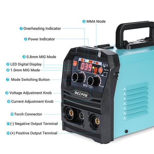 Mecpow MIG-120 Dual Voltage Welder