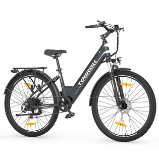 Touroll J1 ST 27.5 inch Trekking Bike with 250W Motor, 36V 15.6Ah Battery, Max 100km Range, 1.8