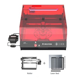 Mecpow X4 Pro 22W FDA Class 1 Laser + Rotary Roller + Laser Bed 400 x 415 mm