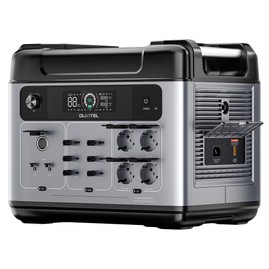 OUKITEL P2001 Plus Station d'alimentation portable sortie CA 2400 W batterie LiFePO4 2048 Wh 13 prises charge à 80 % en 1 heure