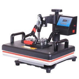 SHUOHAO Presse à chaud 15 en 1, 12 x 15 pouces, pour casquette/sac/souris/tablette/étui de téléphone/ruban adhésif/autocollants/tasse/assiette/puzzle/t-shirts