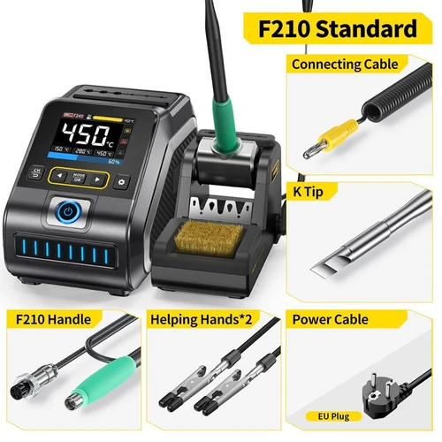 FNIRSI DWS-200 F210 Standard 200W Digital Soldering Iron Station Kit (Geekbuying China)