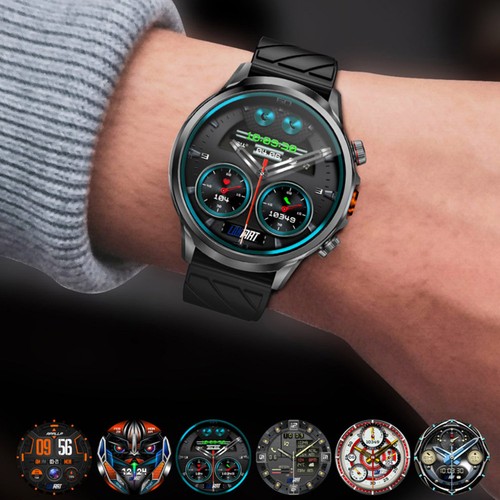 LOKMAT APPLLP 8 Pro Smartwatch, Android 8.1, 1,85-Zoll-HD-TFT-Bildschirm, 4G-Anrufe, NFC-Zugriff, Überwachung der Herzfrequenz und des Blutsauerstoffs