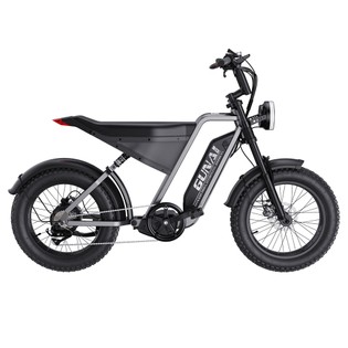 GUNAI-Y Electric Bike, 1000W Motor, 48V 18Ah Battery, 20*4.0-inch Fat Tires, 60km/h Max Speed, 100km Range, Hydraulic Disc Brake, Front & Rear Suspension, Shimano 7-Speed