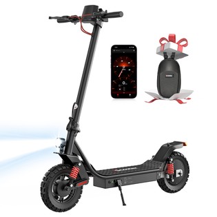 iScooter i10 Pro Electric Scooter, 800W Motor, 48V 15Ah Battery, 10-inch Tires, 45km/h Max Speed, 60km Range, Electronic Brake & Drum Brake, Front & Rear Suspension, LED Display, App Control