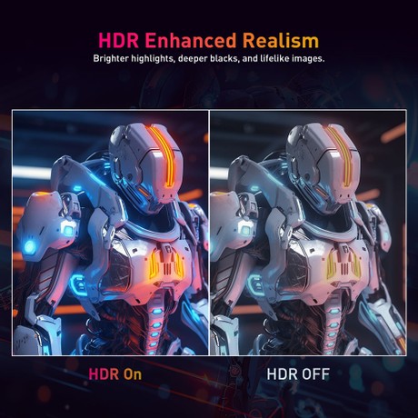 KTC Q24T09 Gaming Monitor, 24-inch 2560*1440 16:9 Fast IPS Screen, 180Hz Refresh Rate, FreeSync & G-Sync, 126% sRGB, HDR Support, Low Blue Light, Wall Mount Support &Tilt Adjustment, 2 x HDMI2.0, 2 x DP1.4, 1 x Earphone Jack