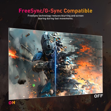 KTC Q24T09 Gaming Monitor, 24-inch 2560*1440 16:9 Fast IPS Screen, 180Hz Refresh Rate, FreeSync & G-Sync, 126% sRGB, HDR Support, Low Blue Light, Wall Mount Support &Tilt Adjustment, 2 x HDMI2.0, 2 x DP1.4, 1 x Earphone Jack