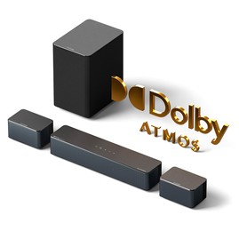 Ultimea Poseidon D60 Kit de haut-parleurs de caisson de basses pour barre de son Dolby Atmos 5.1 niveau surround réglable plusieurs modes