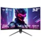 KTC H32S17F Ívelt Játékmonitor, 32 hüvelykes, 1920x1080 HVA Panel, 240 Hz-es frissítési frekvencia, 125% sRGB, 3500:1 kontrasztarány, Adaptív szinkron, HDR10, 3 ms válaszidő, 2x HDMI 2.0, 1x DP 1.4, 1x USB 2.0, 1x Audio, Alacsony kékfény-kibocsátás

