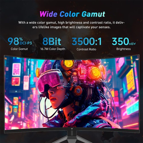 KTC 32" Curved Gaming Monitor, 240Hz