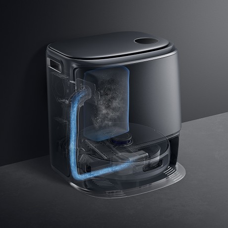 Narwal Freo Z Ultra Saugroboter und Wischmopp mit Basisstation, 12.000 Pa Leistung, Selbstentleerung, Doppelkamera, kein Verheddern, 120 Tage wartungsfrei, Drei-Laser-Hindernisvermeidung, KI-adaptives Waschen und Trocknen mit heißem Wasser – Grau