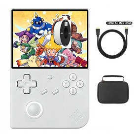 ANBERNIC RG40XXV Game Console White 32GB HDMI Cable Bag White