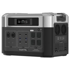 OUKITEL BP2000 Centrale électrique de balcon (Câble MC4 gratuit) générateur solaire à batterie LiFePO4 2048 Wh/640 000 mAh