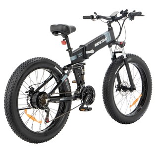 Ridstar H26 Folding Electric Bike, 1000W Motor, 48V 15AH Battery, 26*4.0 inch Fat Tires, 45km/h Max Speed, 90km Range, Mechanical Disc Brake, Front Fork Suspension, Shimano 21-speed, LCD Display