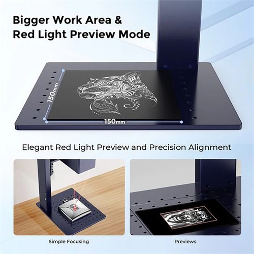 Gweike Cloud G2 Pro 20W Fiber Laser Marking Machine Manual Lift