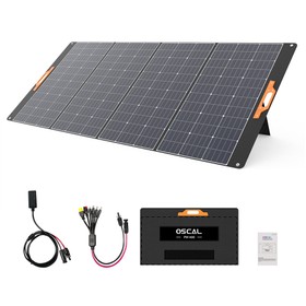 Blackview Oscal PM400 400W Foldable Solar Panel Adjustable Kickstand ≥22.7% Solar Conversion Efficiency ETFE Material