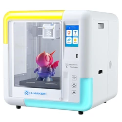 AOSEED X-MAKER 3D Printer for Kids and Beginners, 120 - 300 mm/s，Leveling-Free Bed, Wi-Fi Printing, Ultra Silent, App Control, PLA/ABS Filament Supported,150*150*150mm