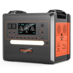 SolarPlay Q2402M Portable Power Station 2304Wh 2500W LiFePO4 Battery 1100W Input Power 12 Output Full Charge in 1.5H