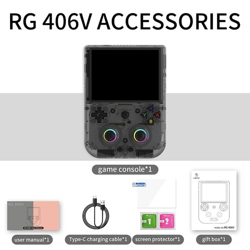 ANBERNIC RG406V Android 13 Spielekonsole 256 GB Schwarz