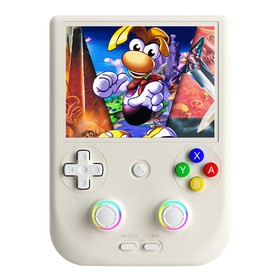 ANBERNIC RG406V Android 13 Game Console 4-inch 960*720P IPS Touchscreen 8GB LPDDR4 +128GB UFS2.2 256GB TF Card 9000+ Games 1080p Output 5G WiFi Bluetooth 5.0 Moonlight Streaming - White