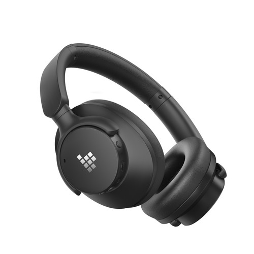 Tronsmart SOUNFII Q20 Over-Ear-Kopfhörer mit Bluetooth und Geräuschunterdrückung, Single Feed, Schwarz