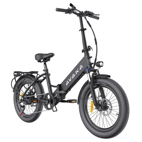 AVAKA K300 Folding Electric Bike 350W 36V 16Ah Black | Europe