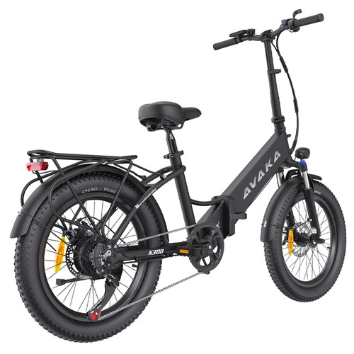 AVAKA K300 Faltbares Elektrofahrrad 350W 36V 16Ah Schwarz