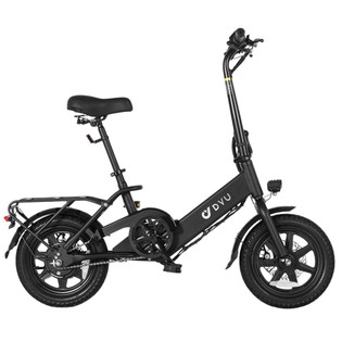 DYU C3 Folding Electric Bike, 250W Motor, 36V 7.5AH Battery, 14 Inch Tires, 25km/h Max Speed, 37km Range, Front & Rear Disc Brakes