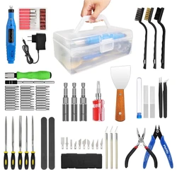 58Pcs Mintion 3D Printer Tool Kit, with Tool Box, 3D Print Cleaning and Removal Kit & Electric Polishing Machine, Finishing and Print Tool