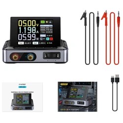 FNIRSI DPS-150 DC Power Supply Variable, 30V 5A  Adjustable, 150W Power, 4-Digit IPS Display, 90 Degree Flip Degin, <20mV Power Ripple, PD/QC/DC Input, PC Programmable Switching