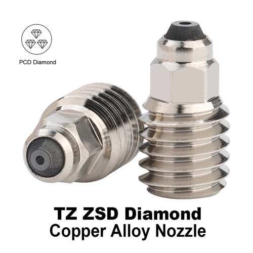 Trianglelab 0,4 mm TZ ZSD Diamant-Kupferlegierungsdüse, kompatibel mit TZ1.0/ TZ2.0/ TZ3.0/ TZ-E3-2.0/ TZ-V6-2.0 Hotend