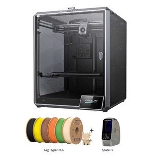 Creality K1 Max 3D Printer + Space Pi Dryer + 6kg Creality Hyper-PLA – Black + Skin Color + Yellow + Green + Orange + Brown