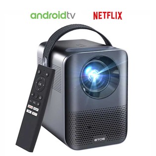 [Netflix & Android TV Certified] ETOE D2 Pro Projector, Native 1080P, Android TV 11, Fully-Sealed Optical Engine, 300 ANSI, Keystone Correction, Dolby Audio, Bluetooth 5.1, Upgradeable to Android 12