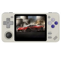 Powkiddy RGB10X Handheld Game Console, Open Source Linux, 3.5-inch 640*480 IPS Screen, 64GB TF Card, 64-bit 3D Simulators, 6 Hours Autonomy - Grey