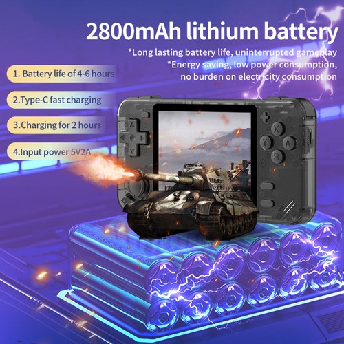 Powkiddy RGB10X Handheld Game Console 64GB Yellow