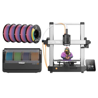 Anycubic Kobra 3 3D Printer Combo + 5kg Creality Ender-PLA+ Rainbow Filament