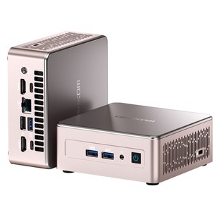 GEEKOM A5 Mini PC, AMD Ryzen 7 5825U 8 Cores Max 4.5GHz, 32GB RAM 512GB SSD, 2*HDMI2.0 (4K) + 2*USB3.2 Gen 2 Type-C (8K) Four Screens Display, WiFi6 Bluetooth5.2, 3*USB3.2 Type-A 1*USB2.0 Type-A 1*Headphone Jack 1*RJ45 1*SD Card Reader