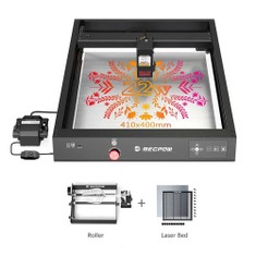 Mecpow X4 22W Laser Engraver Cutter + Laser Bed + Rotary Roller