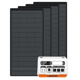 LANPWR 2200PRO Tragbares Kraftwerk 2200W + 4x 180W Solarmodul