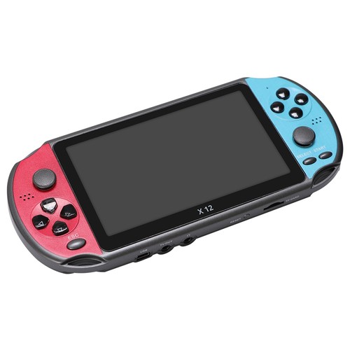 X12 Retro-Handheld-Spielkonsole, 5,1-Zoll-IPS-Bildschirm, Dual-Joystick, 8 GB TF-Karte, TV-Ausgang, 1800 mAh Akku