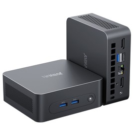 Ninkear N10 Mini PC Intel N100 4 Cores Max 3.4GHz 16GB RAM 512GB SSD 2*HDMI 2.0 (4K@60Hz) Dual Display 2.4/5GHz WiFi Bluetooth 4.2 1*Type-C 3*USB 3.0 1*USB 2.0 1*RJ45 1*Headphone Jack