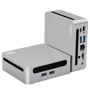 Ninkear N4 Mini PC, AMD Ryzen 5 4600H 6 Cores Max 4.0GHz, 16GB RAM 512GB SSD, Type-C (8K)+ 2*HDMI (4K) Triple Display, WiFi 6 Bluetooth 5.2, 2*USB3.0 2*USB2.0 1*RJ45 1*Headphone Jack